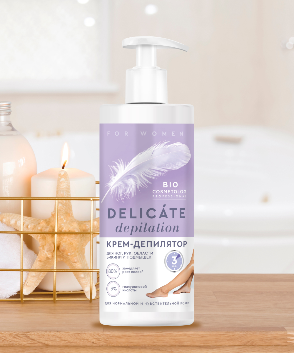 Delicate depilation Bio Cosmetolog Professional крем-депилятор 200мл