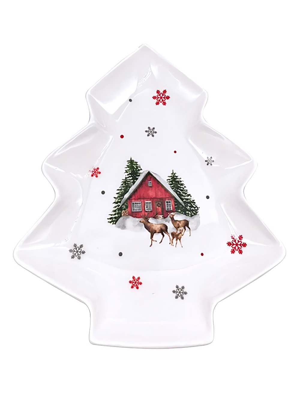 Блюдо "Елочка" 20см в подарочной упаковке