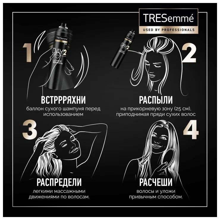 Tresemme шампунь сухой очищающий 250мл