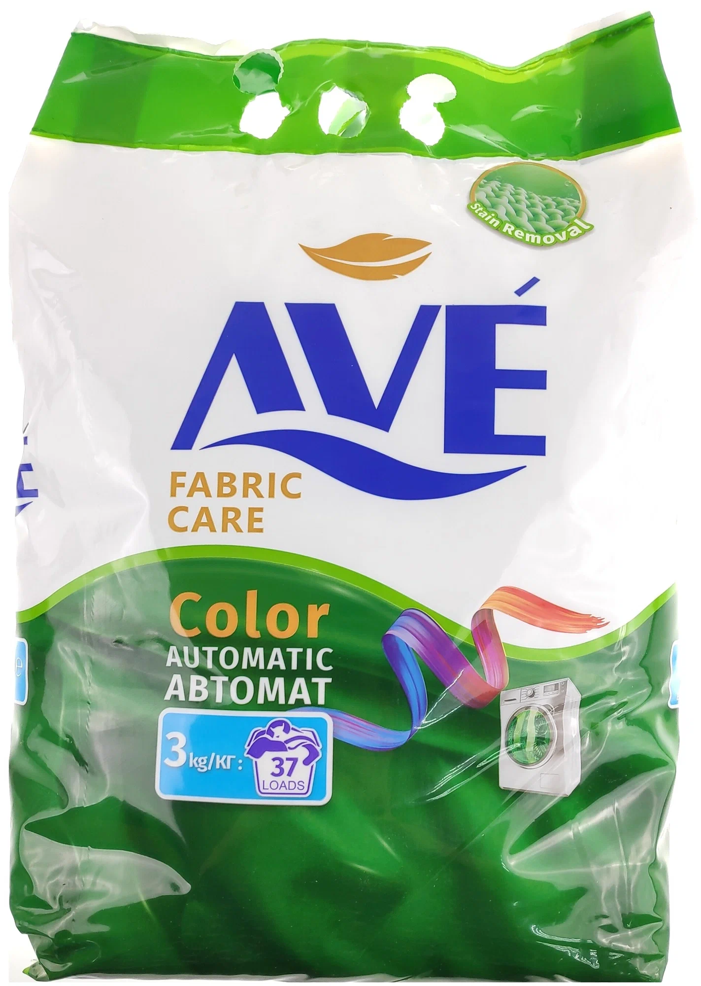 AVE порошок автомат для цветных вещей 3кг AVE порошок автомат для цветных вещей 3кг