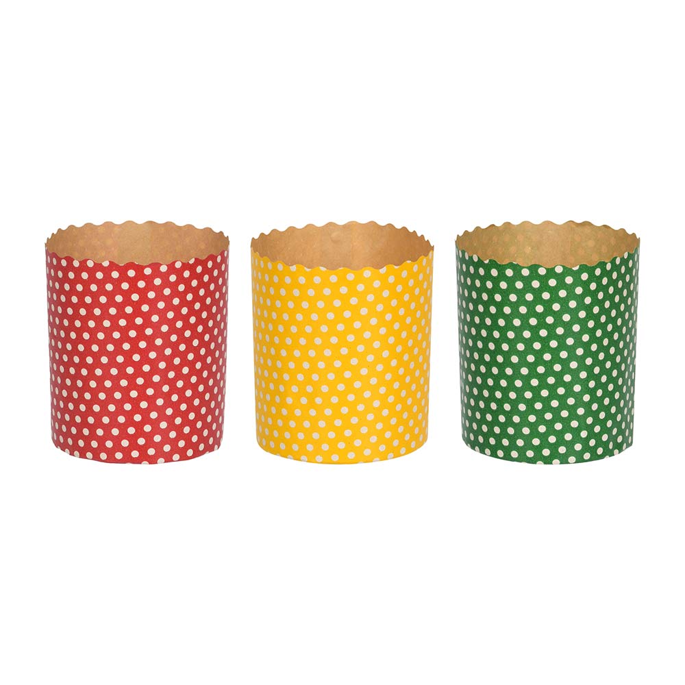 Marmiton Набор бумажных форм"Пасхальный" для выпечки куличей 0,3л d 7*8,5см 3шт 11367