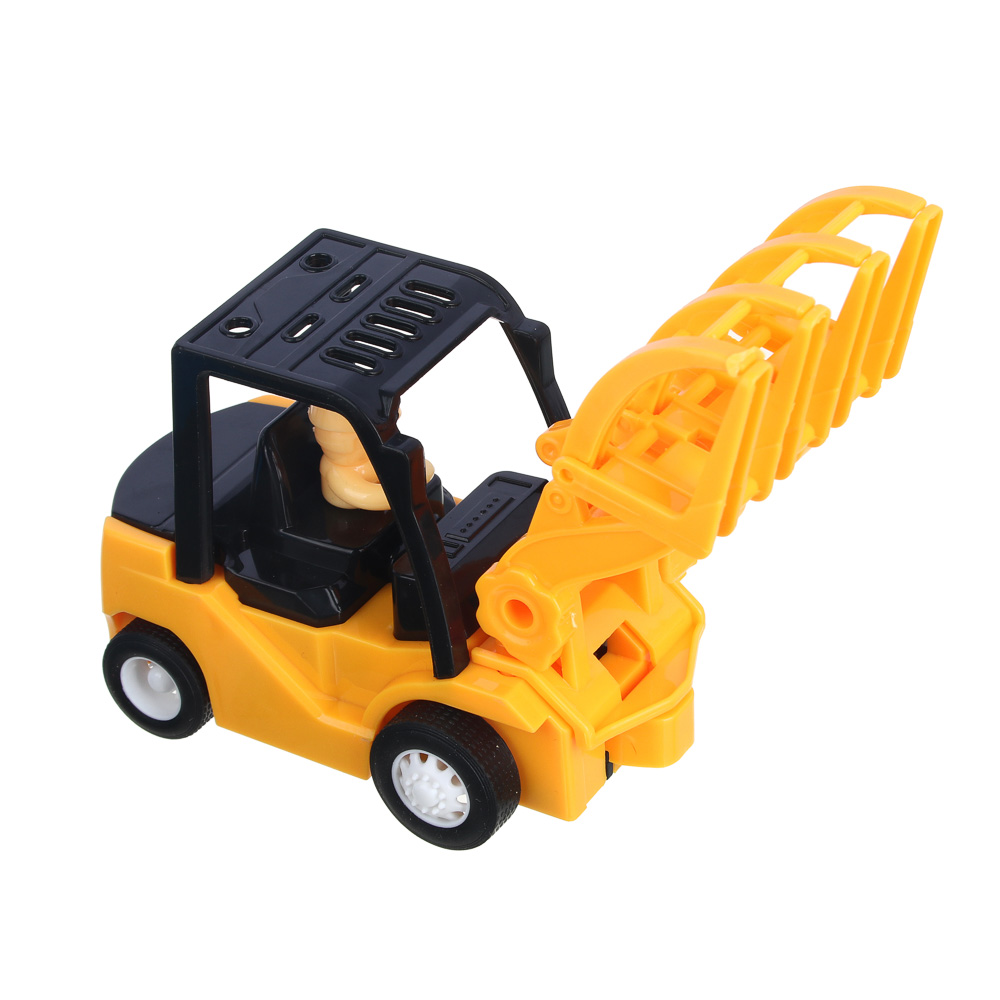 ИГРОЛЕНД Машинка инерционная "Строительная техника" ABS, 11,7х7,3х6см,5 дизайнов