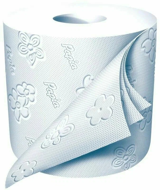 Туалетная бумага "Papia Bali Flower" трёхслойная 4 шт 