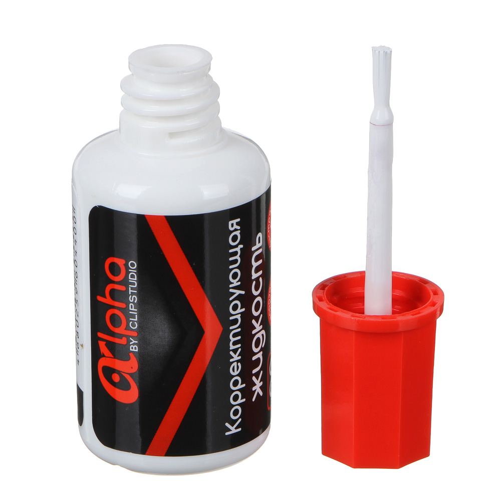 ClipStudio Корректор жидкий с кисточкой 20мл 