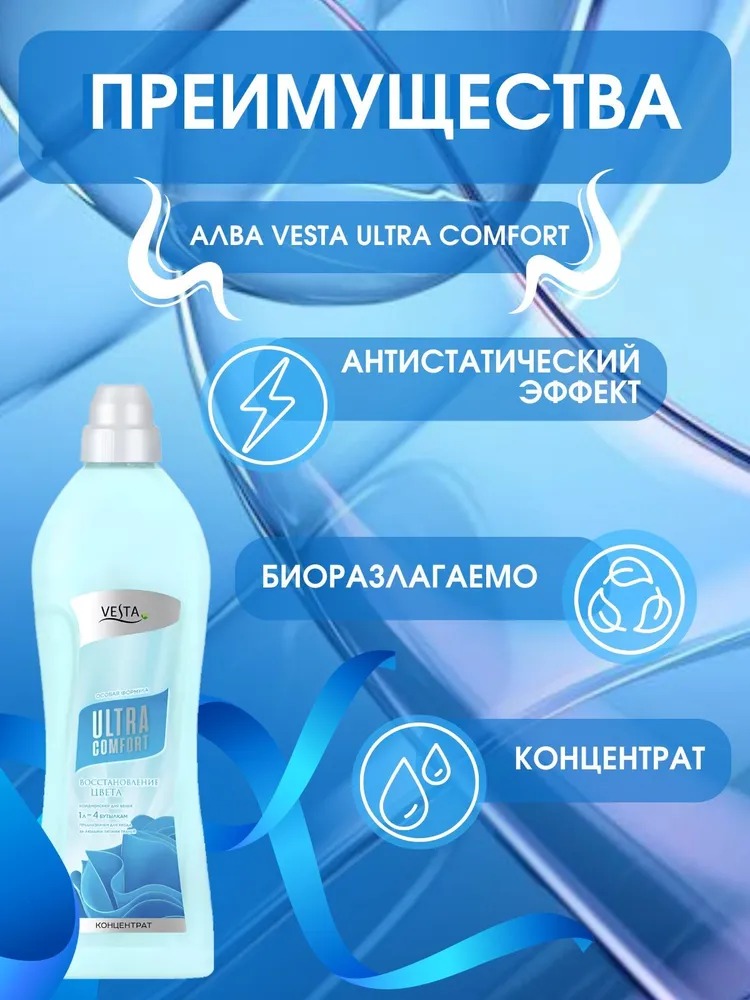 Vesta Кондиционер для белья Восстановление цвета 1л