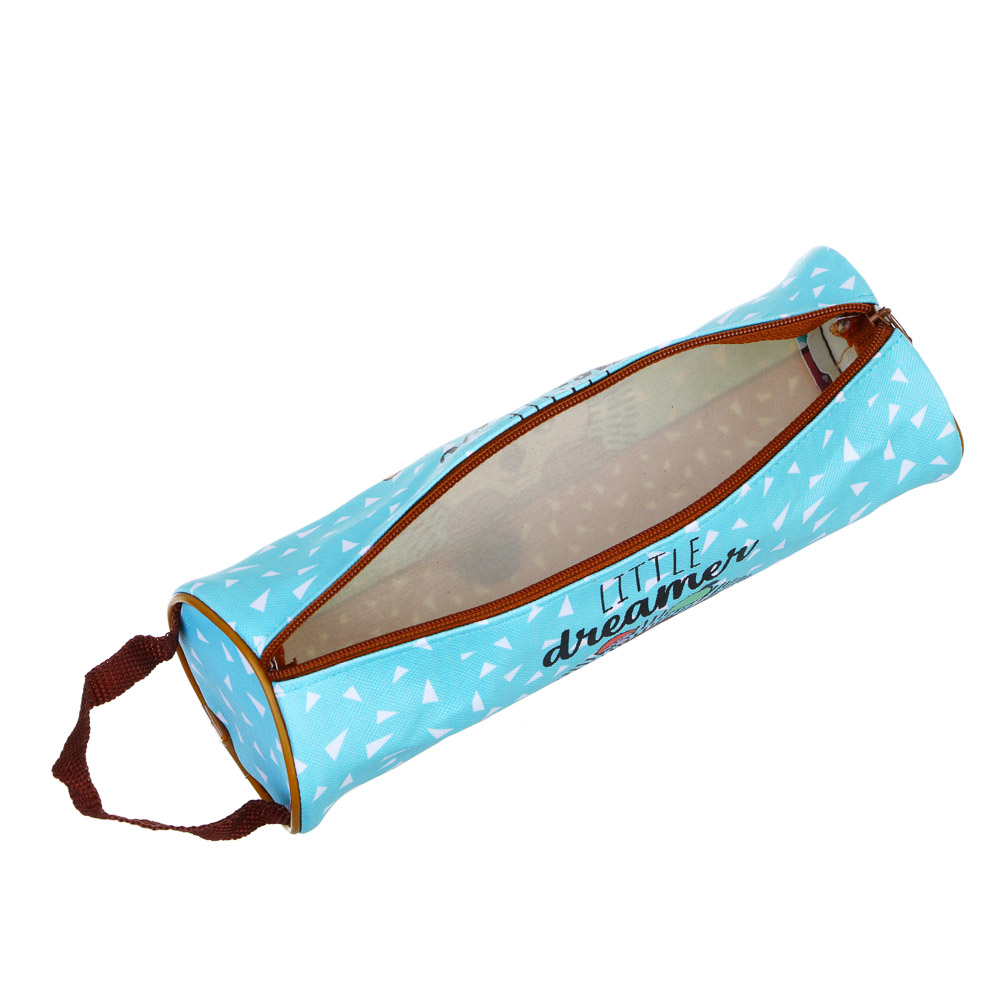 ЕЖИК Пенал мягкий круглый с антисминаемым вкладышем