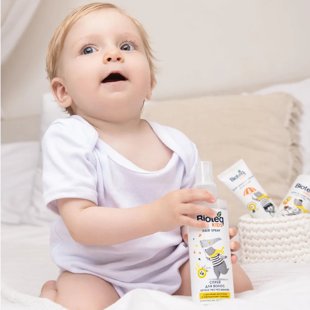 Bioteq Kids Детский спрей-кондиционер для легкого расчесывния 195мл