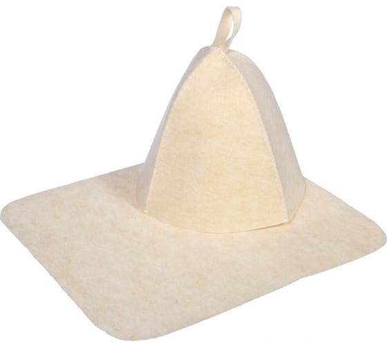 HotPot  Набор из двух предметов (шапка ,коврик) белый 41217