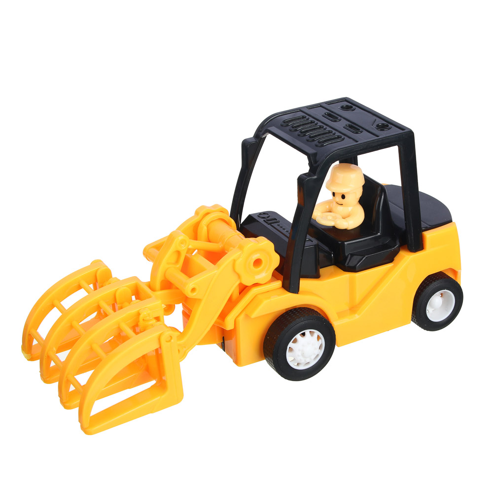 ИГРОЛЕНД Машинка инерционная "Строительная техника" ABS, 11,7х7,3х6см,5 дизайнов