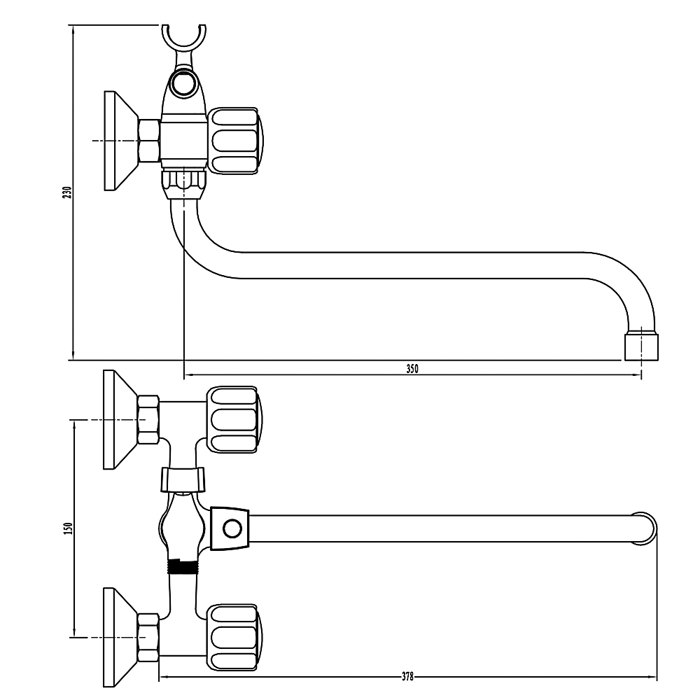 СоюзКран Смеситель д/ванны SK08-S237