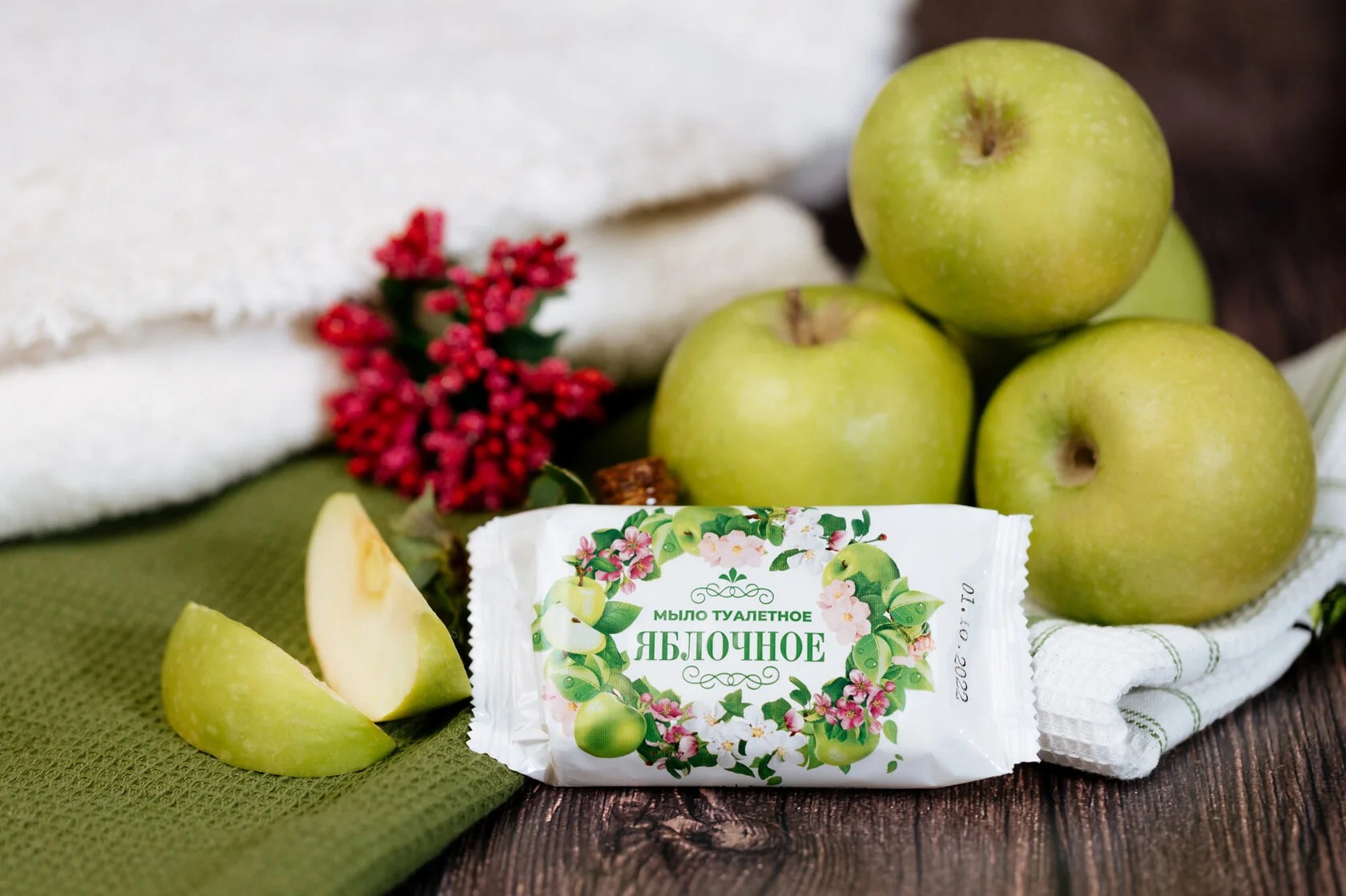 Мыло (Опт-Трейд) туалетное Яблочное 100гр