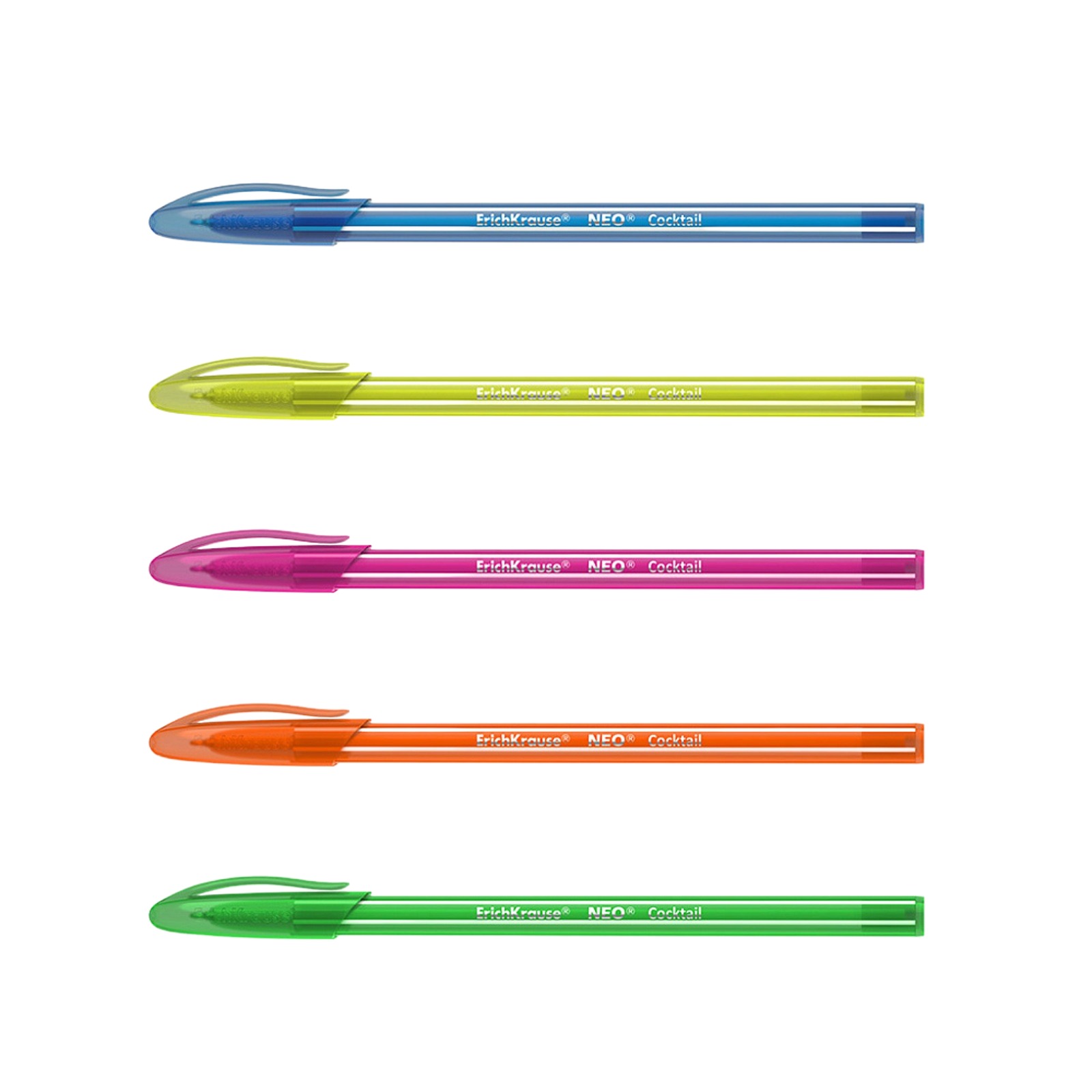 Erich Krause Ручка шариковая Cocktail синий 1шт 33518