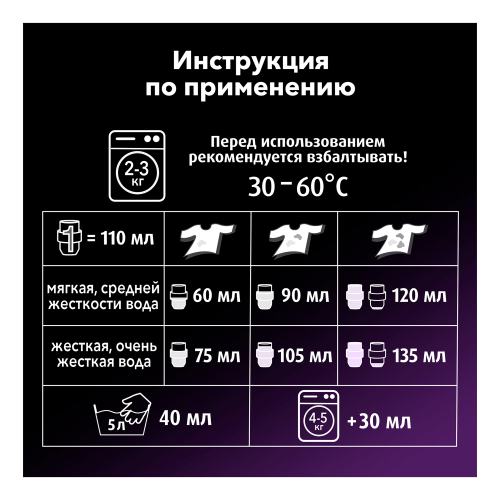 Ласка Магия для стирки 1000/900мл (Для черного )