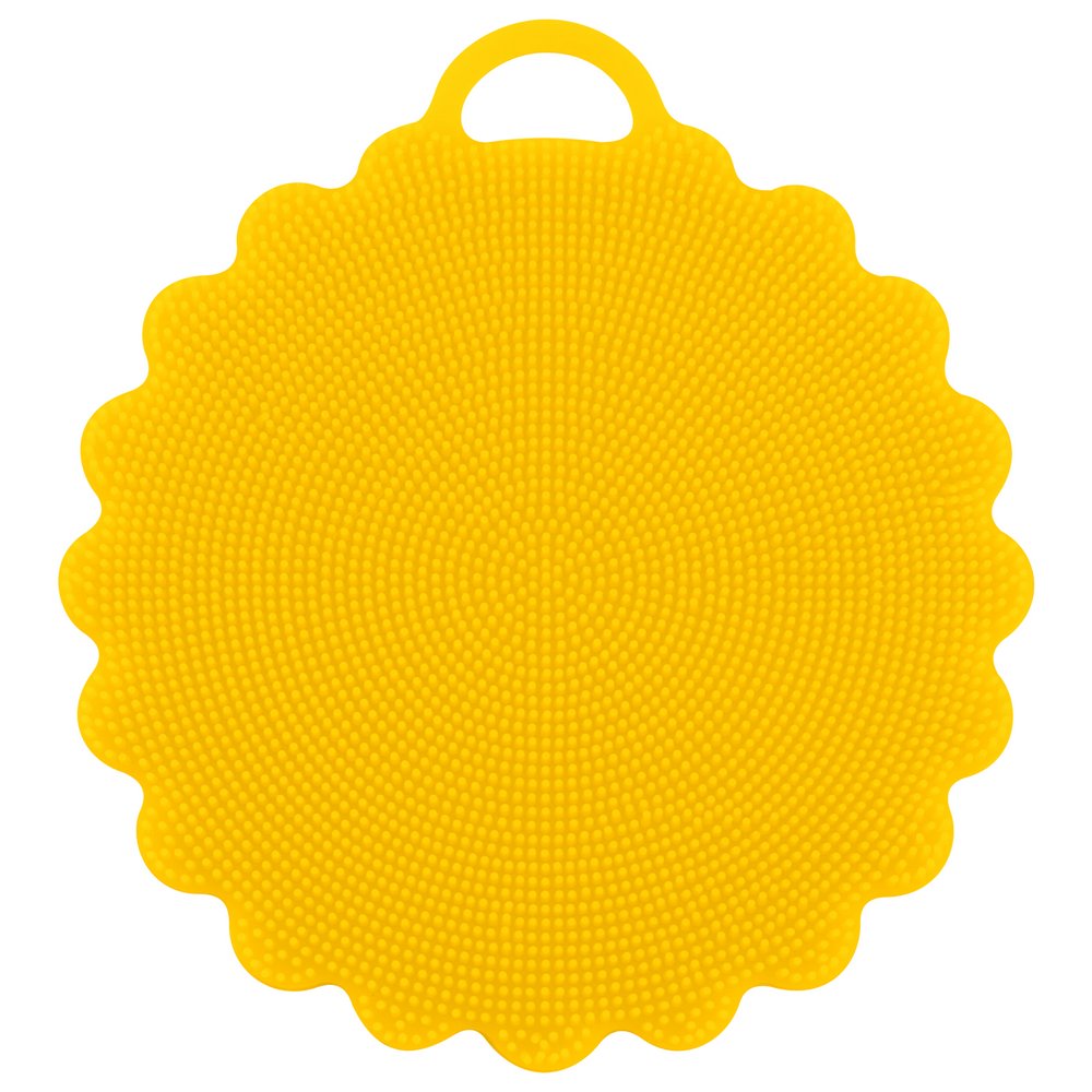 Щетка силиконовая для мытья посуды, овощей и фруктов "Волна" 12,5см