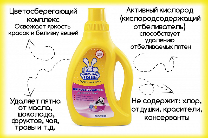 Ушастый Нянь пятновыводитель 750мл