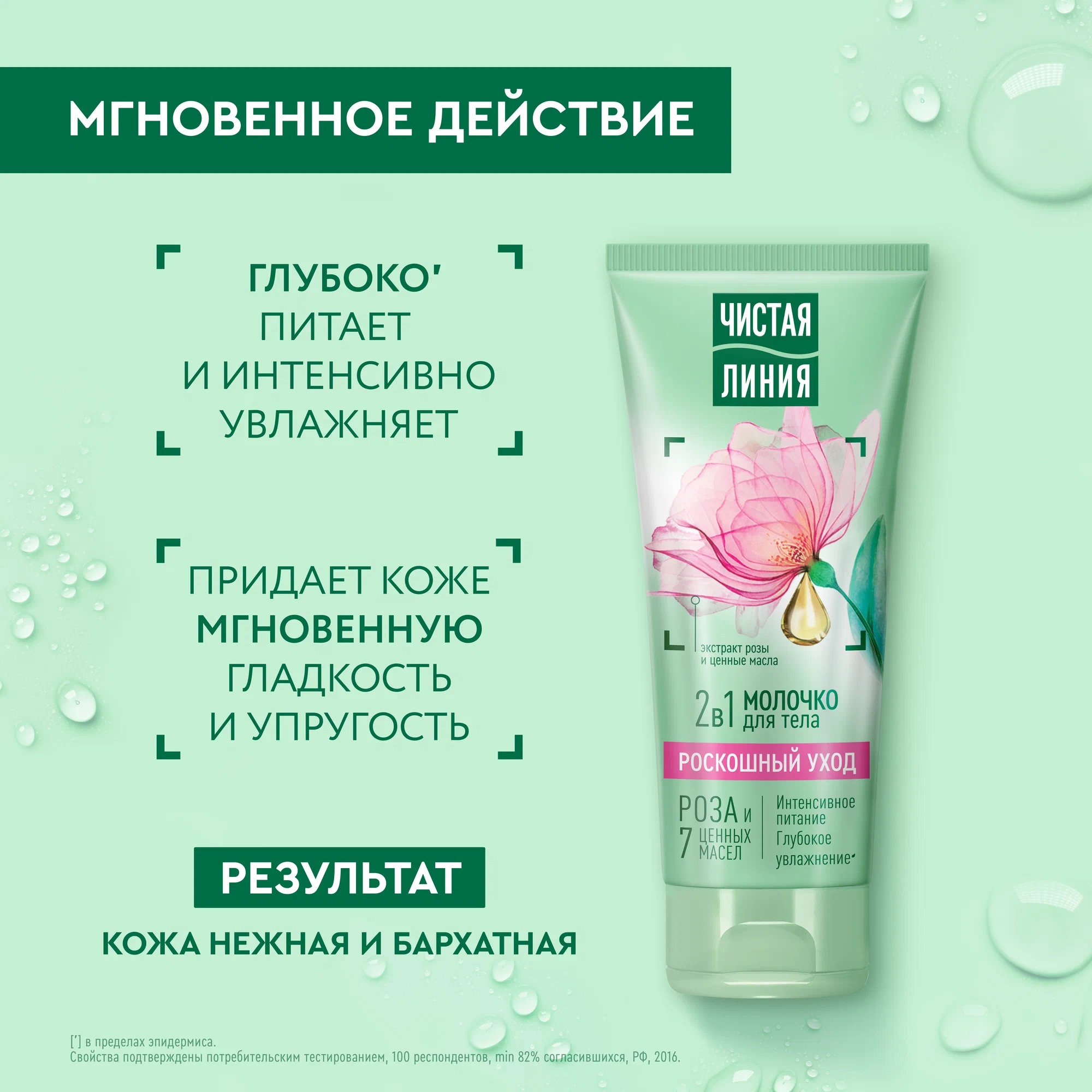 Чистая линия молочко для тела Интенсивное питание 200мл