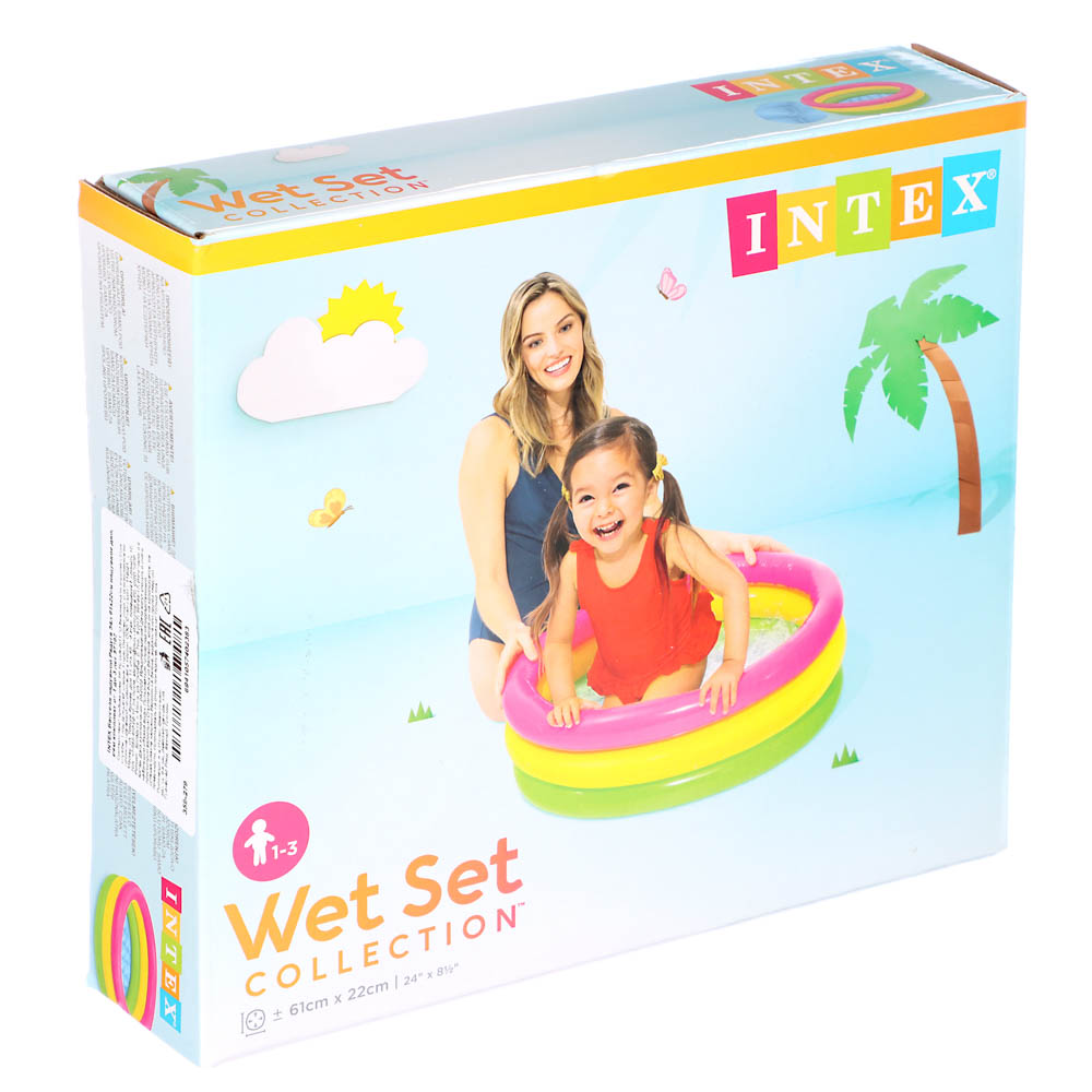 INTEX Бассейн надувной Радуга 34л