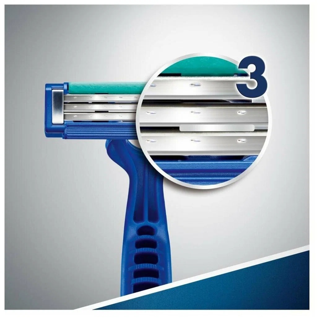 Blue simple 3 Станок одноразовый 8шт