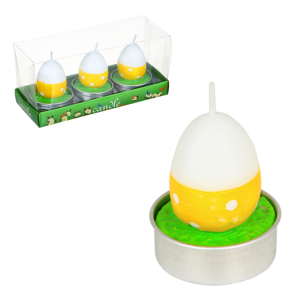 Набор свечей в виде курочек 3шт 527-003