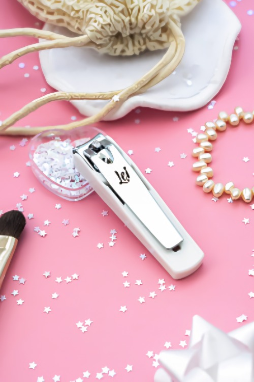 Клиппер средний,серебро,прямой,пластиковый держатель 402002 