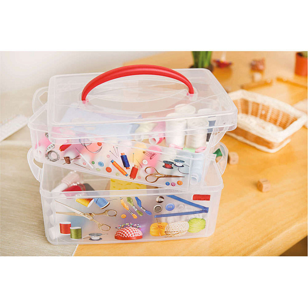 Коробка универсальная с ручкой и декором "Multi box" 245*160*165мм 4312334