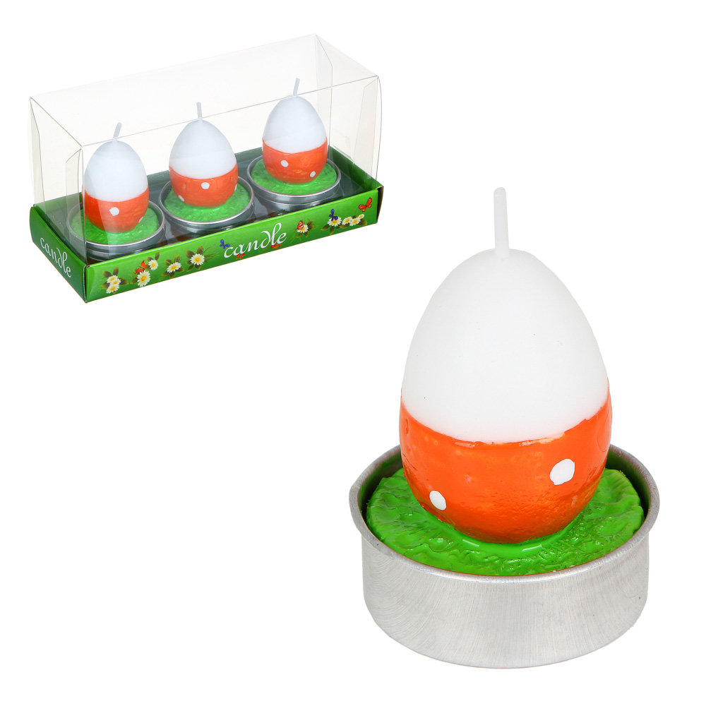 Набор свечей в виде курочек 3шт 527-003