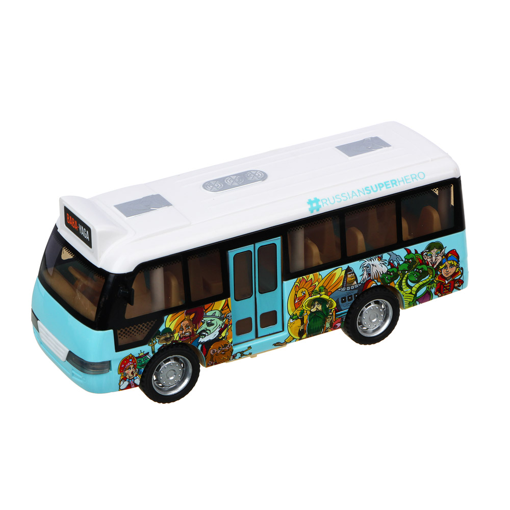 BY Автобус инерционный подвижные детали, свет, звук 3xLR44