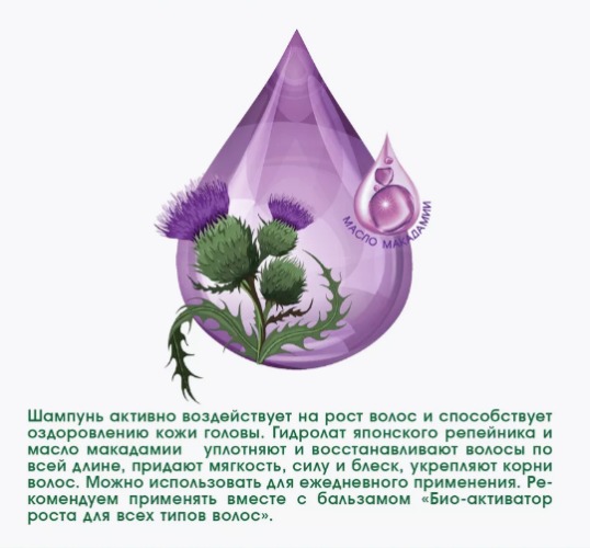 Bioteq Шампунь био-активатор роста для всех типов волос с гидролатом японского репейника 620мл