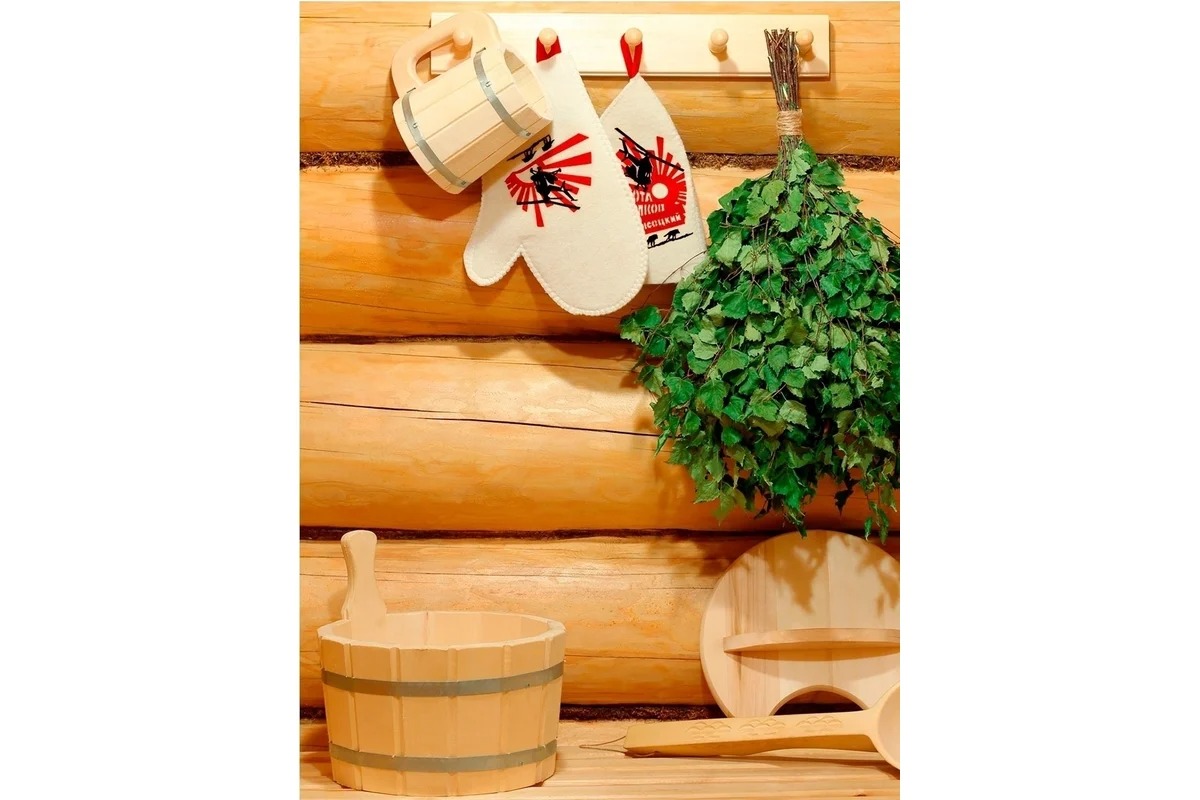 Союзпар Набор для бани (шапка,рукавица) В.Высоцкий (Волки) SC-5HS