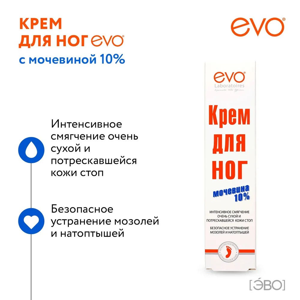 Пантенол EVO крем для ног с мочевиной 50мл