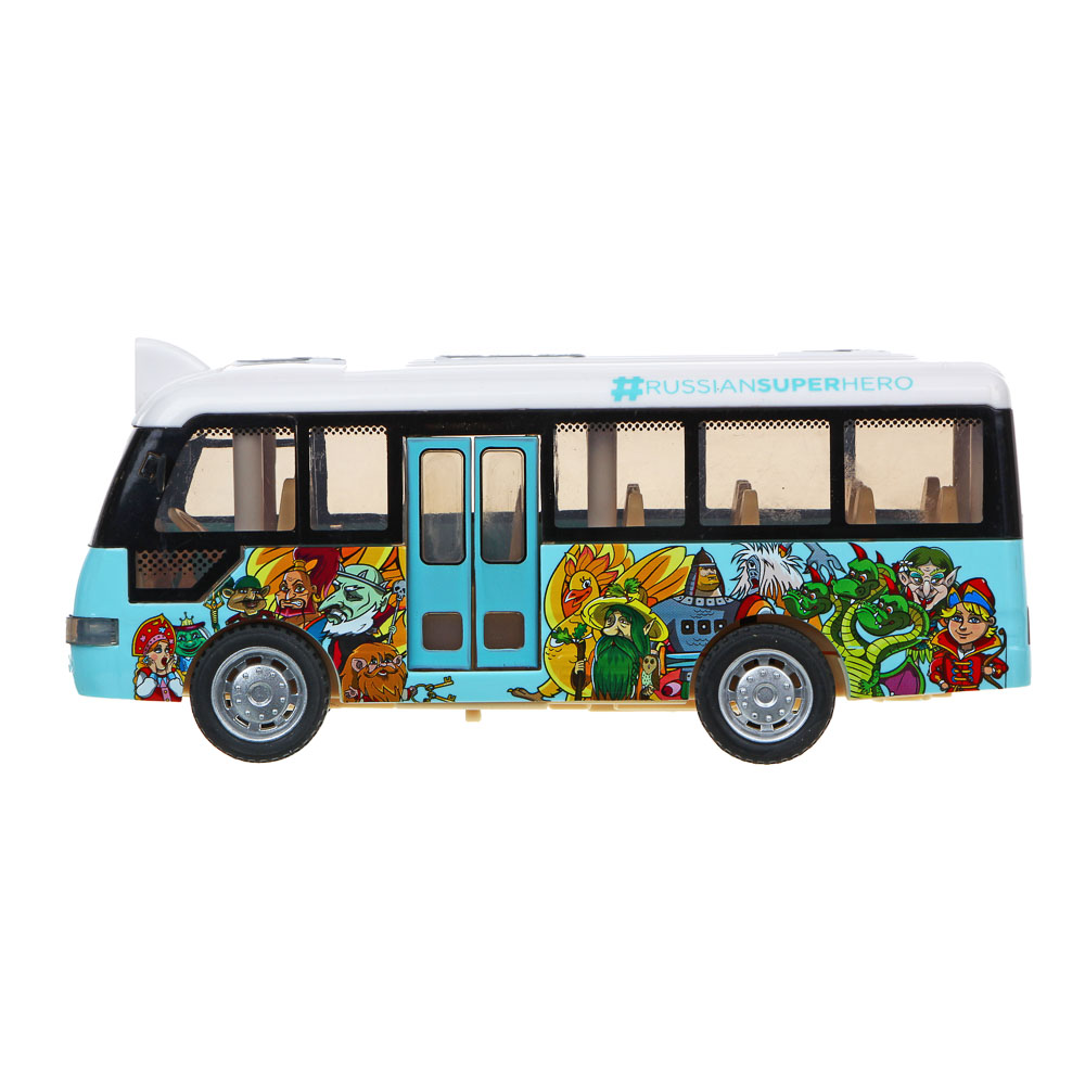 BY Автобус инерционный подвижные детали, свет, звук 3xLR44