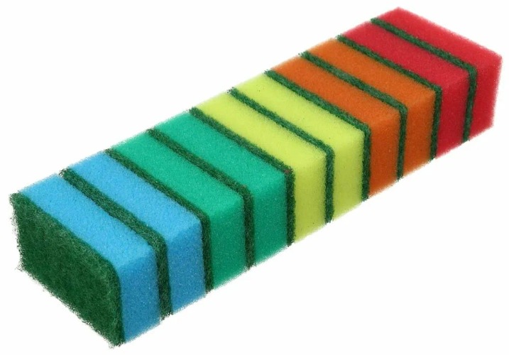 Просто чисто губка для посуды Норма 10шт