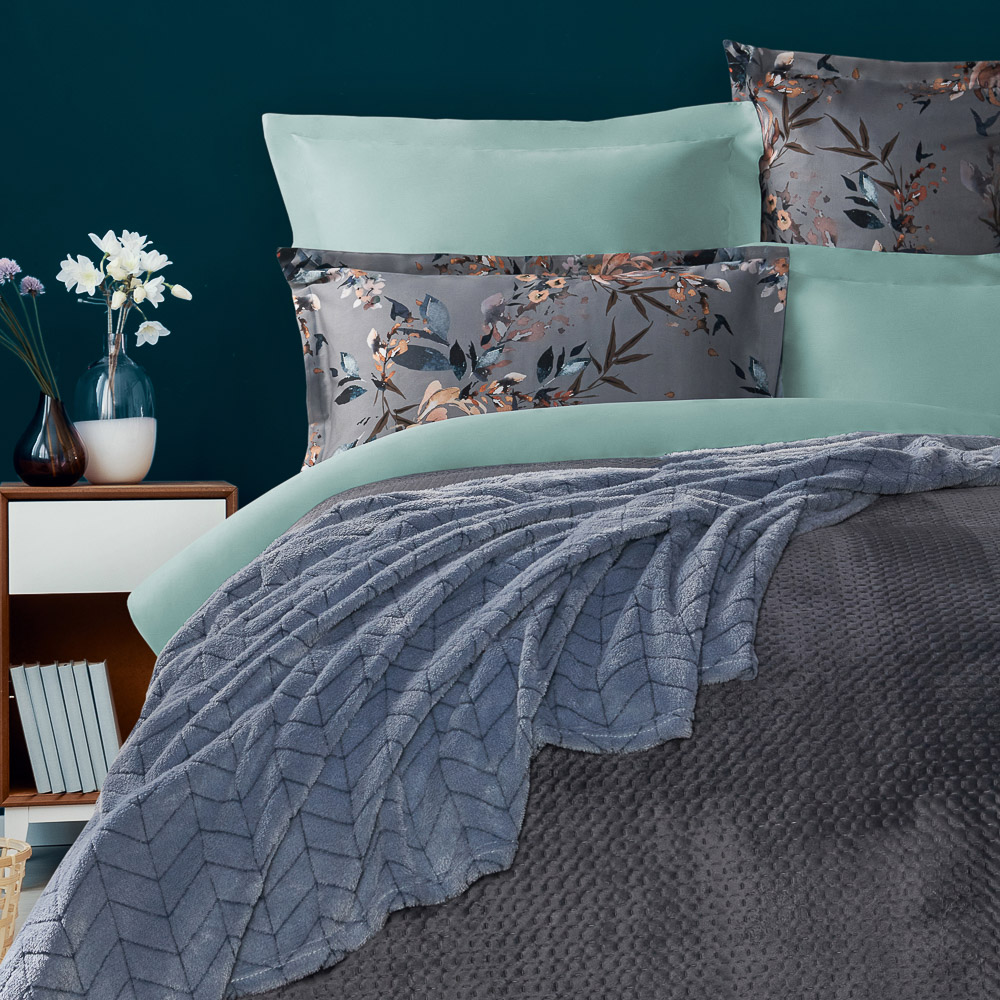 Provance Плед микрофибра 130*150см синий