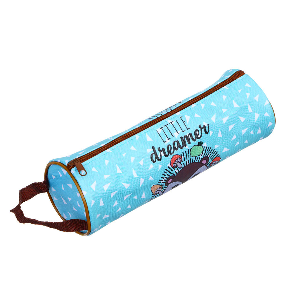 ЕЖИК Пенал мягкий круглый с антисминаемым вкладышем