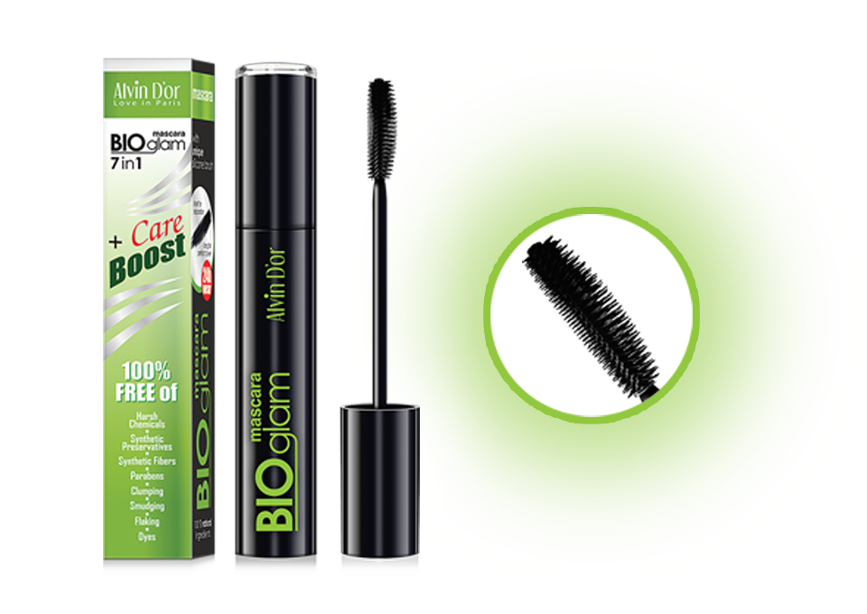 Тушь для ресниц Bio glam 7*1 care boost 12гр M-28
