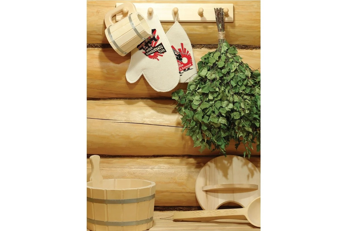 Союзпар Набор для бани (шапка,рукавица) В.Высоцкий (Кони) SC-4HS