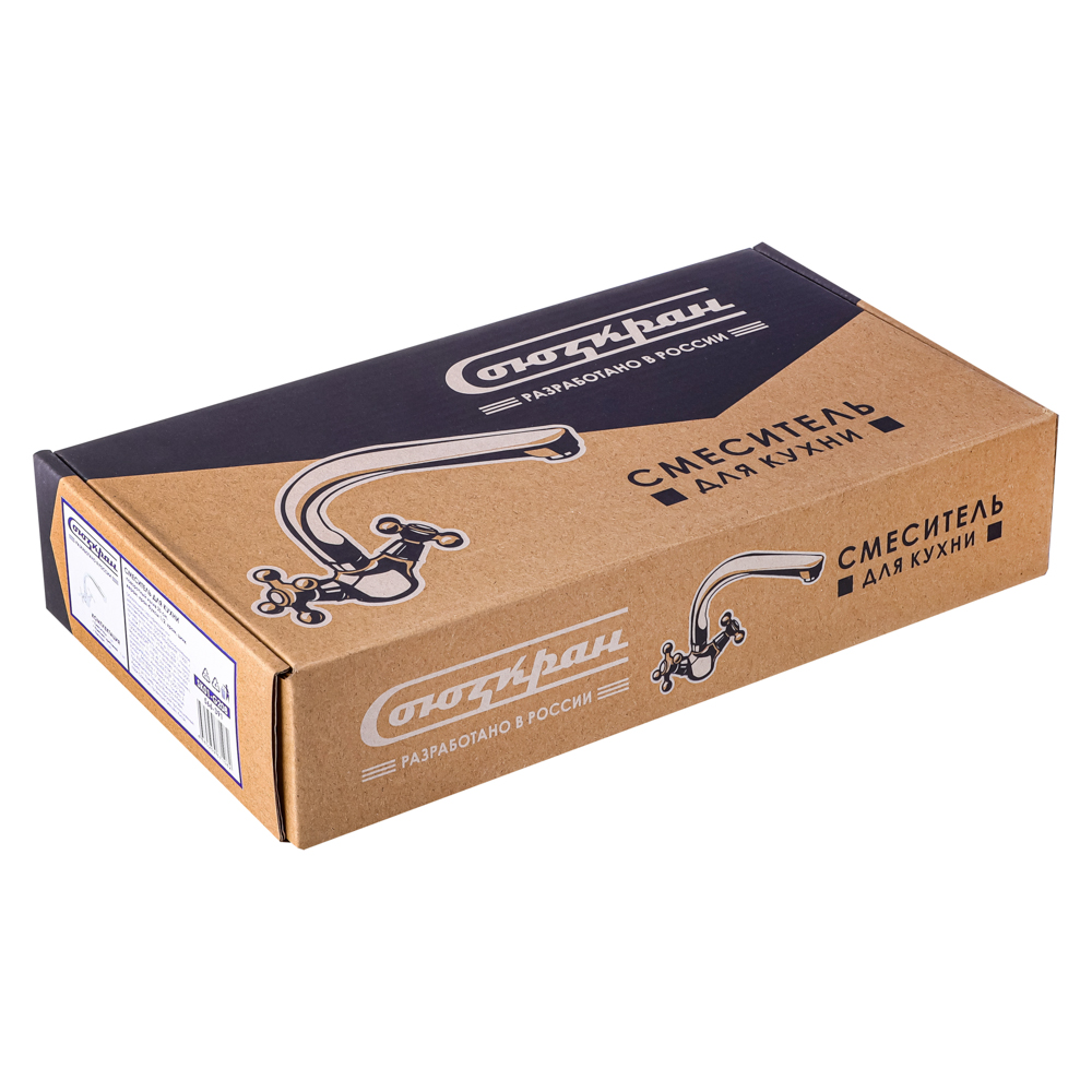 СоюзКран Смеситель д/кухни поворотный излив SK01-G208