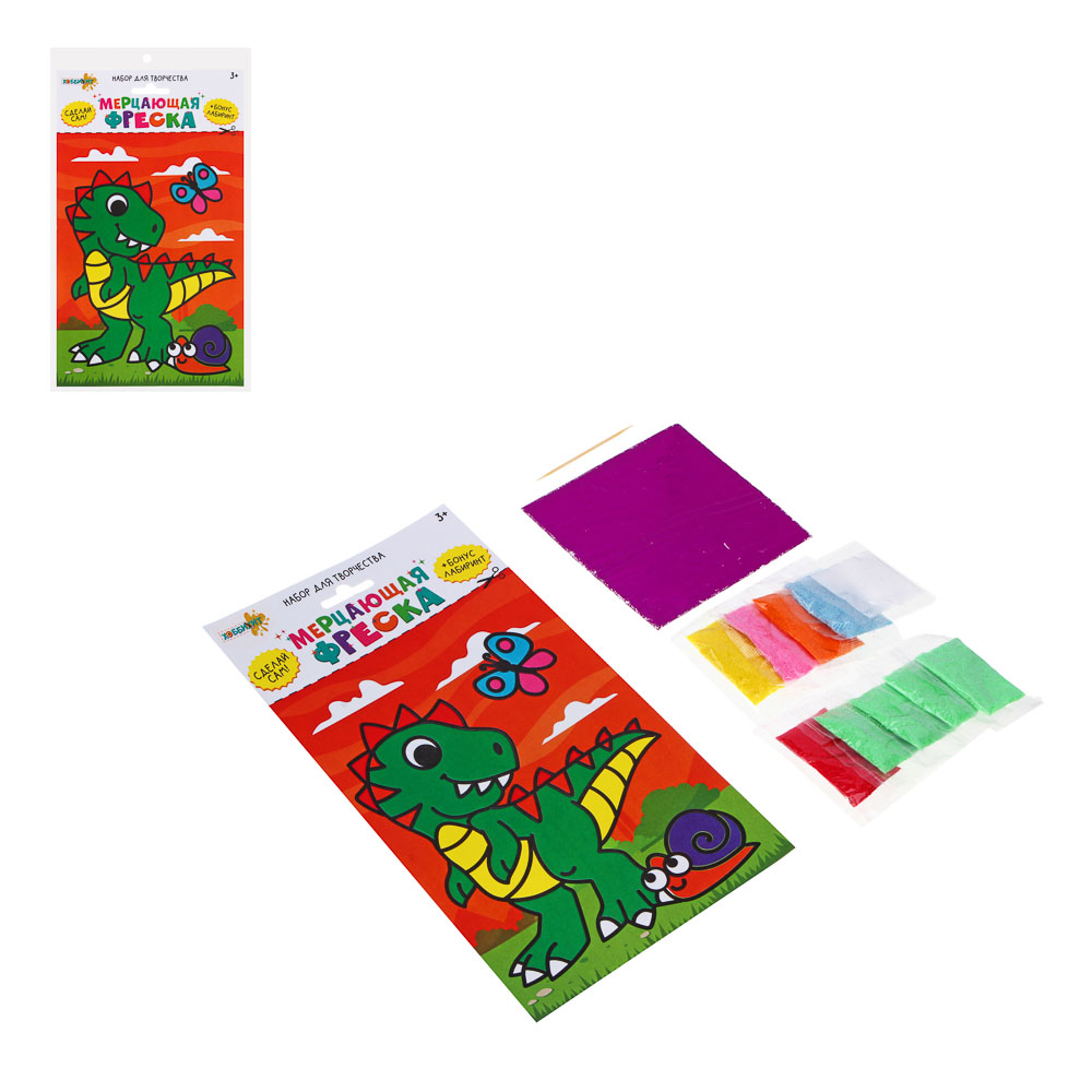 ХОББИХИТ Набор для творчества "Мерцающая фреска"