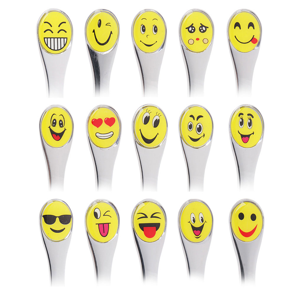 Набор столовых приборов детский 2пр. "Смайлики"