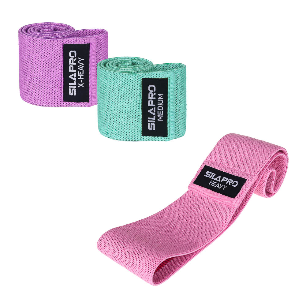SILAPRO Фитнес-резинка тканевая (30кг, 45кг, 75кг)