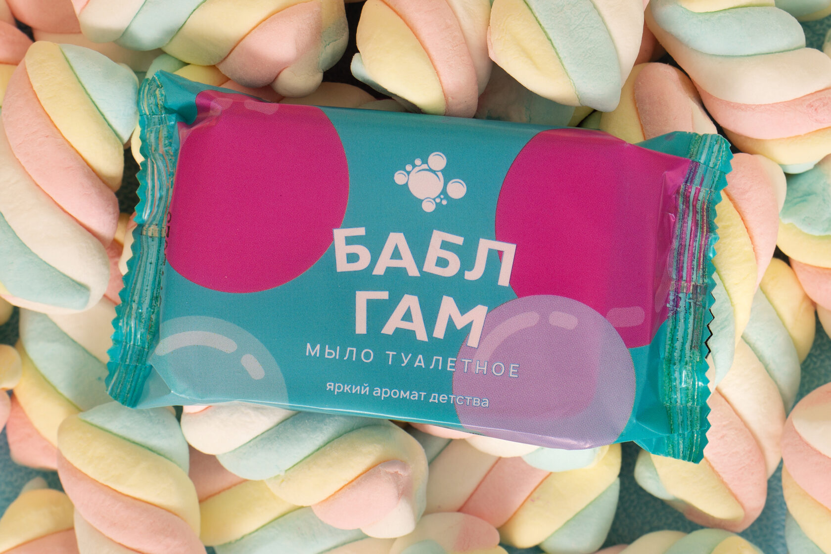 Мыло (Опт-Трейд) туалетное Бабл Гам в обертке100гр