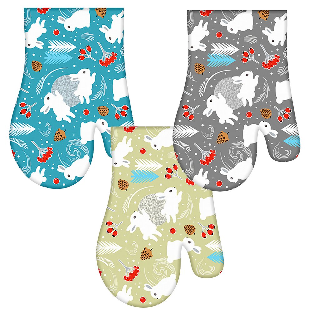 Прихватка-руковица "Зайцы в лесу" 17*30см МТ88-426