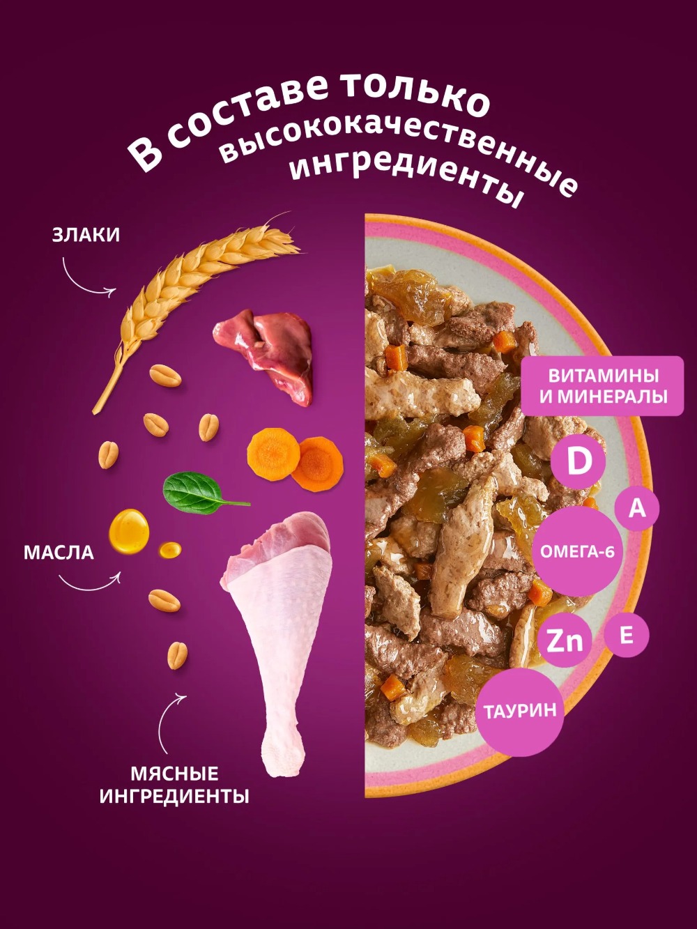 Whiskas влажный желе индейка/печень/овощи 75гр м/уп