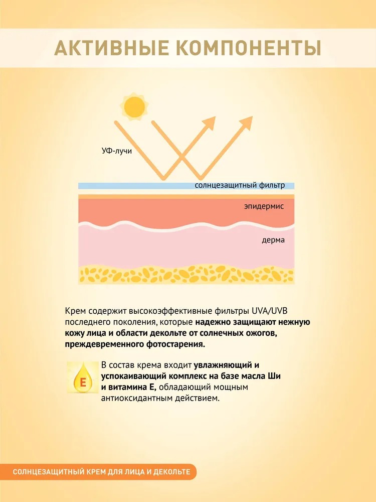 Крем SunStyle солнцезащитный для лица и области декольте SPF-40 75мл 