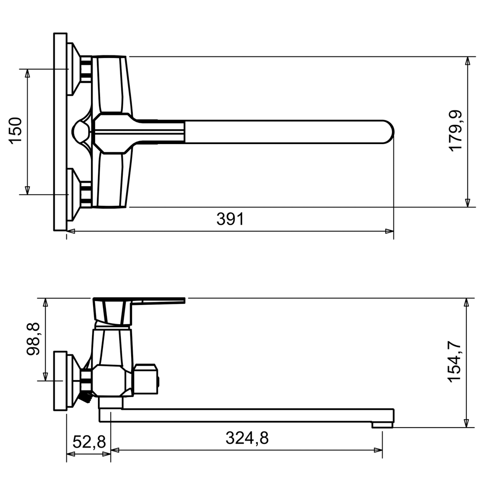 СоюзКран Смеситель д/ванны SK08-P134