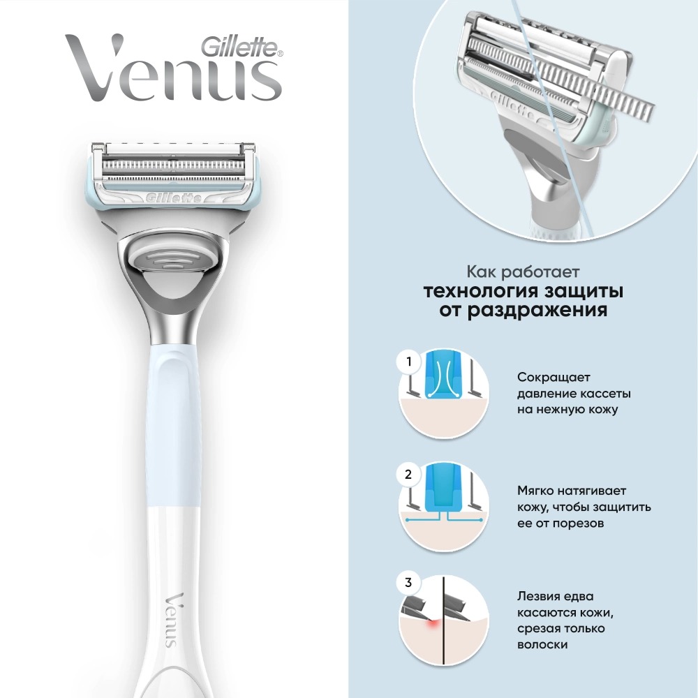 Venus Satin Care Касетты по 2шт Venus Satin Care Касетты по 2шт