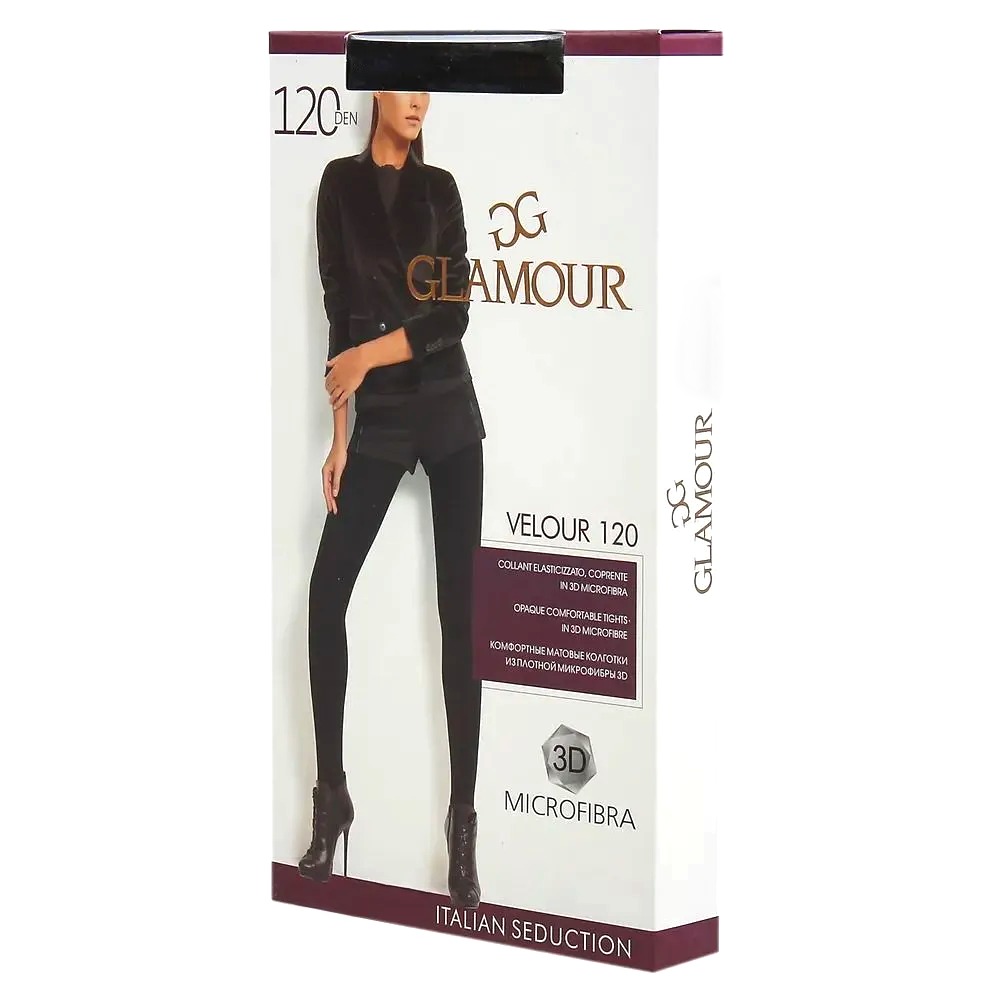 Glamour Колготки Velour 120 den (5, Nero)