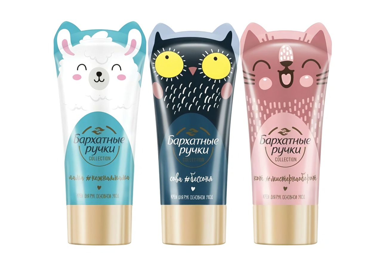 Бархатные ручки Funny Animals (крема д/рук 3х45мл) 2023