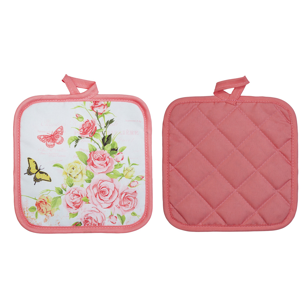 PROVANCE Чайная роза Прихватка, 100% полиэстер, 17х17см