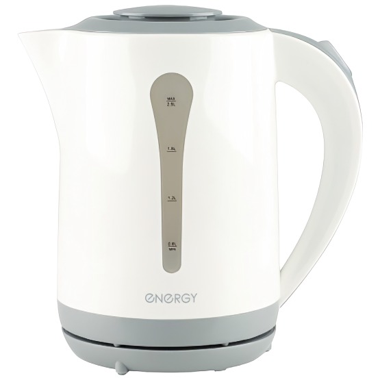 Чайник Energy E-213 (2,5 л диск) бело-серый